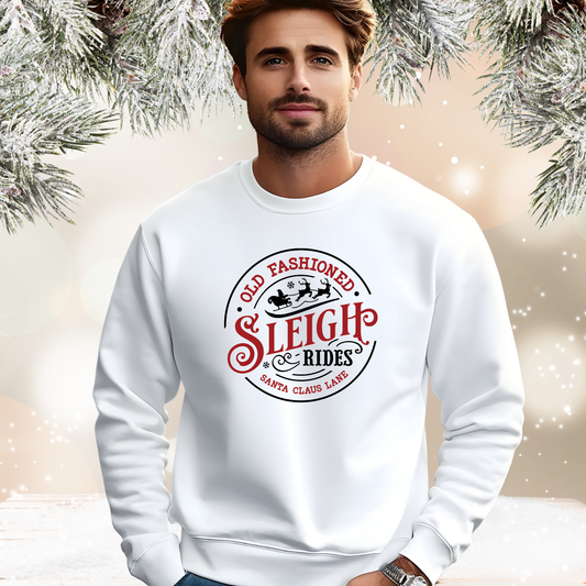 Old Fashioned Sleigh Rides Crewneck Sweatshirt