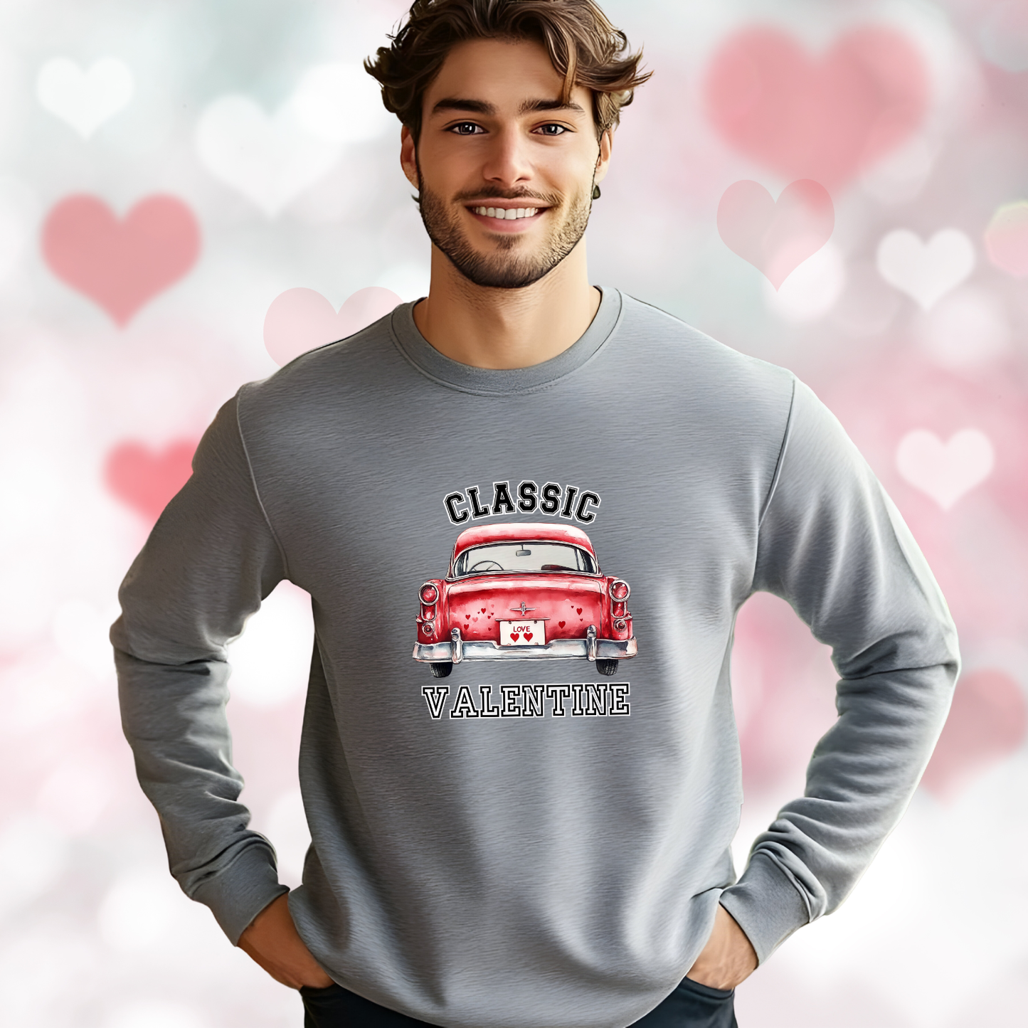 Classic Valentine Crewneck Sweatshirt