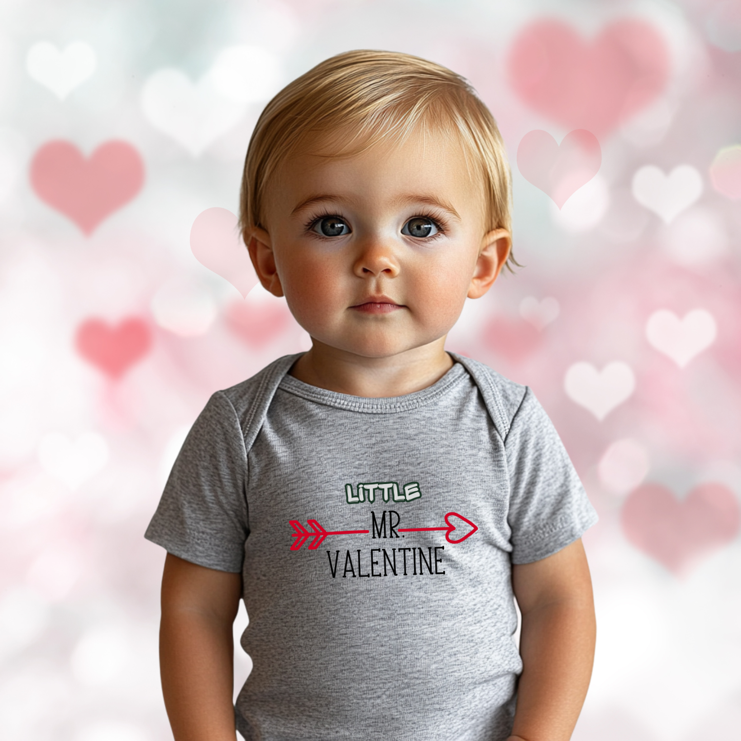 Little Mr. Valentine Infant Short Sleeve Onesie