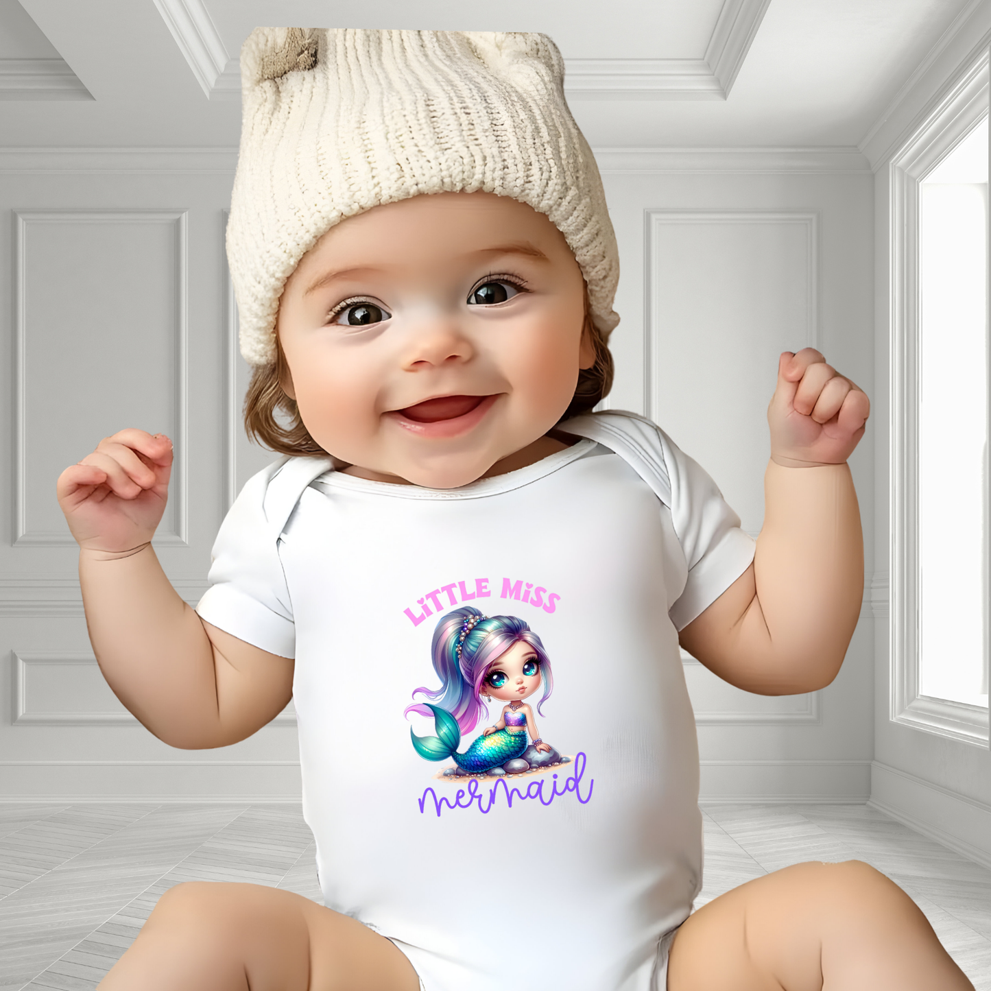 Little Miss Mermaid Infant Short Sleeve Onesie