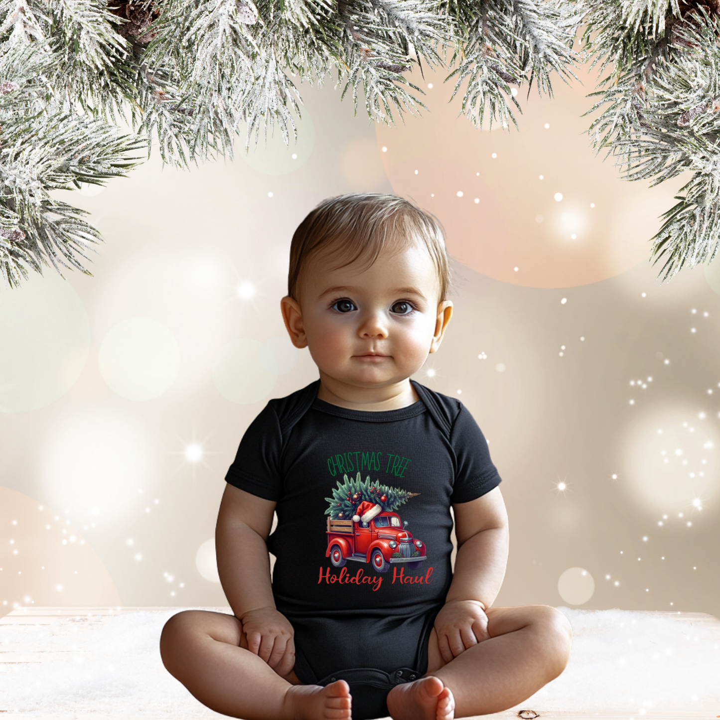 Holiday Haul Infant Short Sleeve Onesie