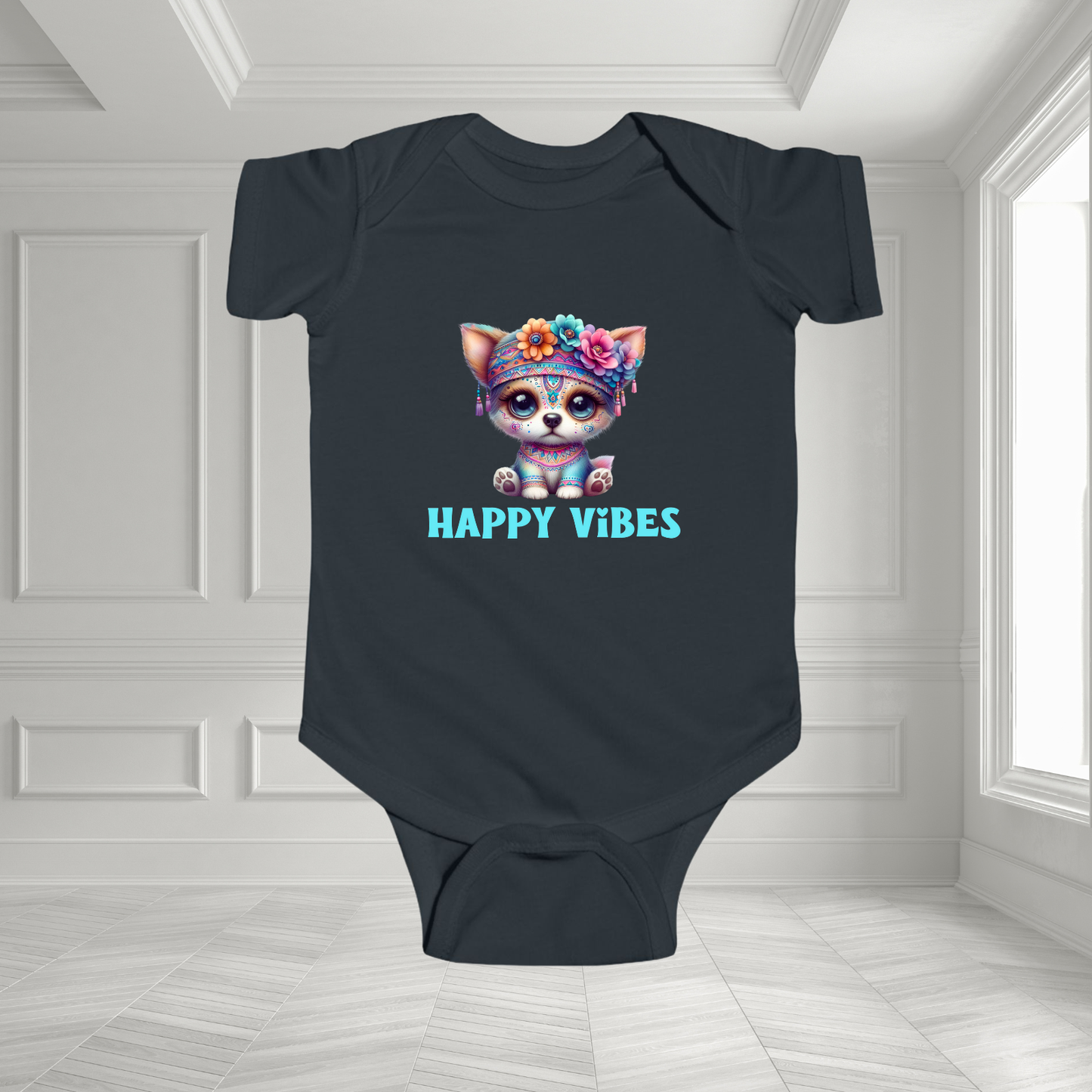 Happy Vibes Infant Short Sleeve Onesie