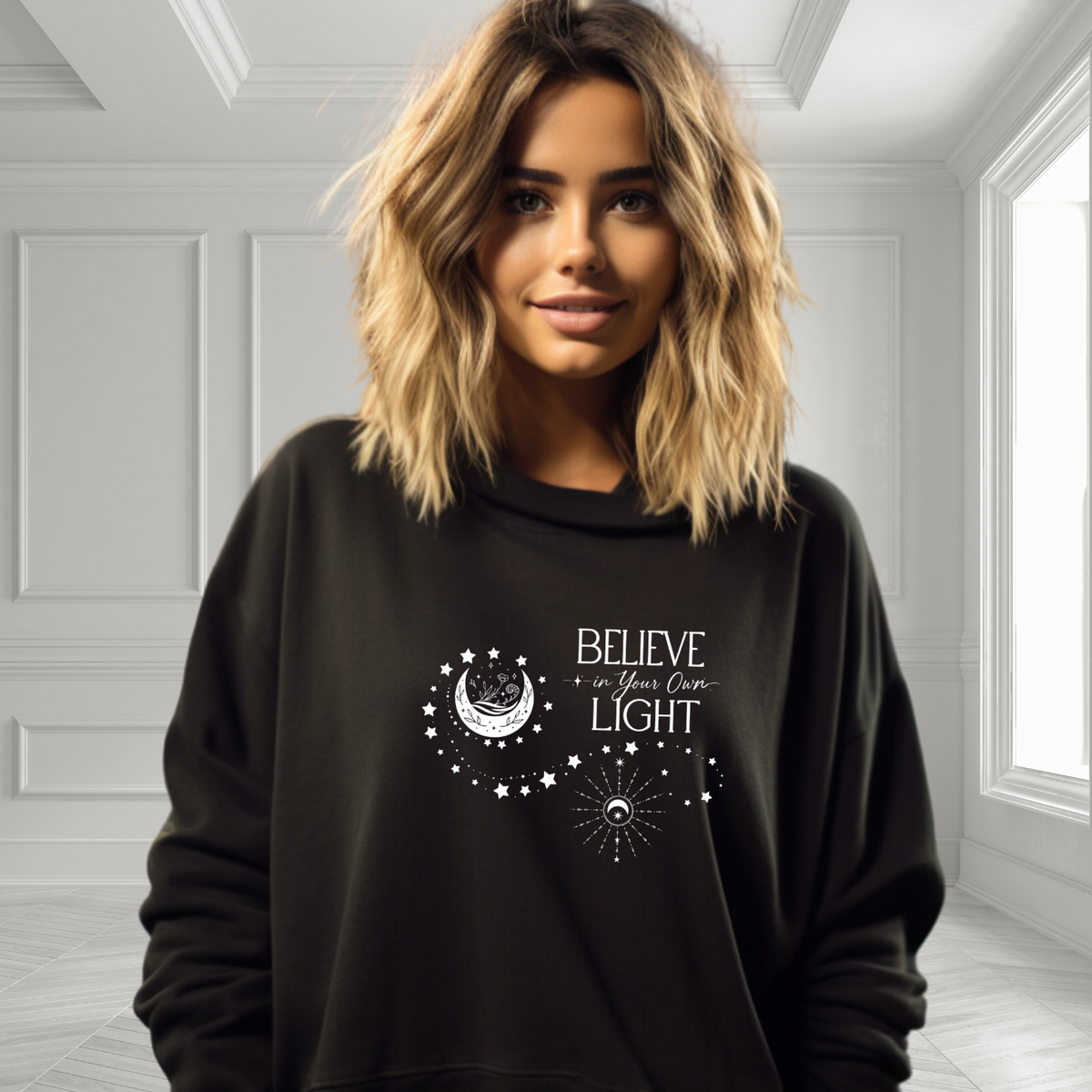 Believe In Your Own Light Crewneck Sweatshirt