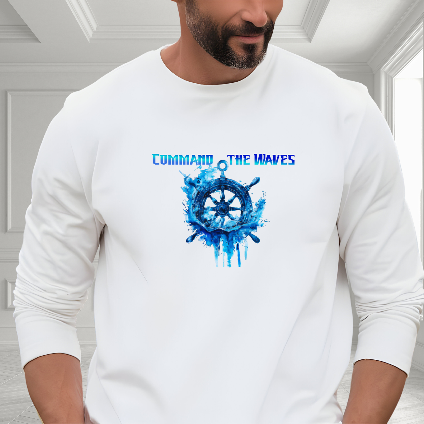 Command The Waves Long Sleeve Tee
