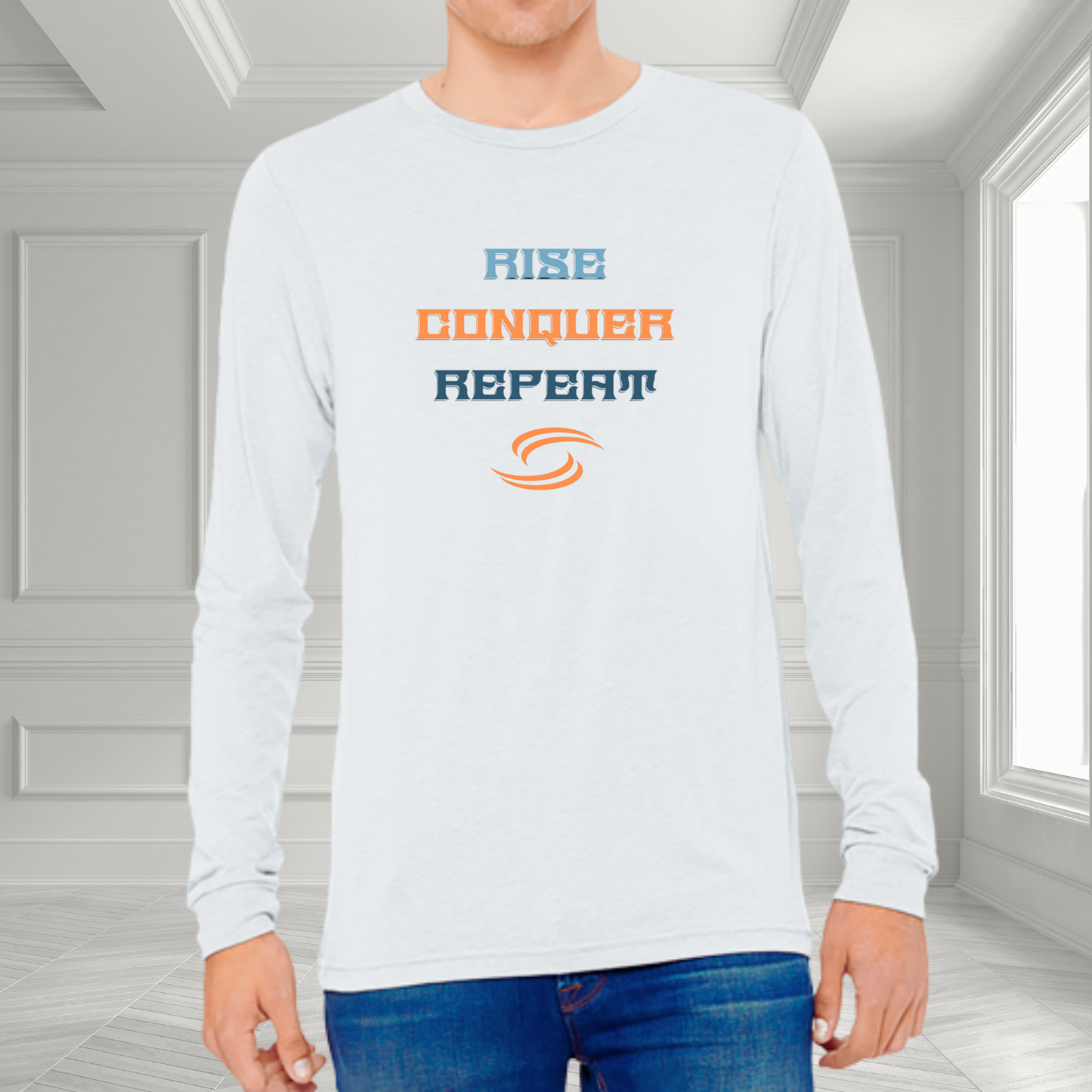 Rise, Conquer, Repeat Long Sleeve Tee
