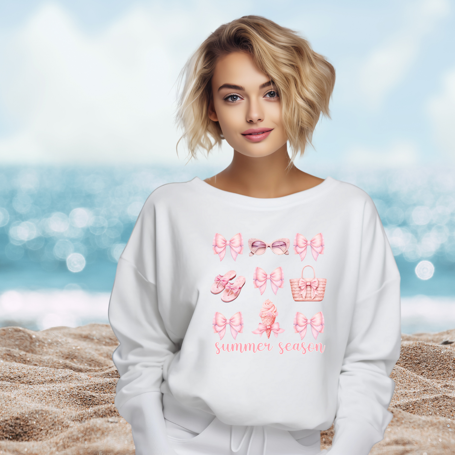Summer Season Crewneck Sweatshirt