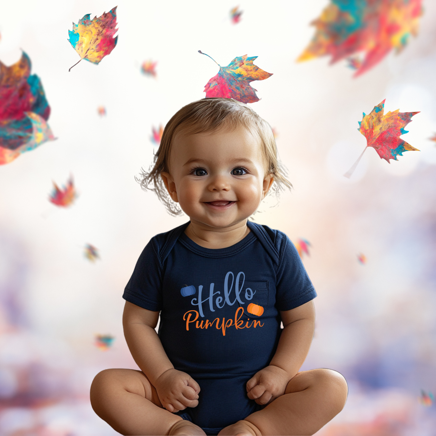 Hello Pumpkin Infant Short Sleeve Onesie