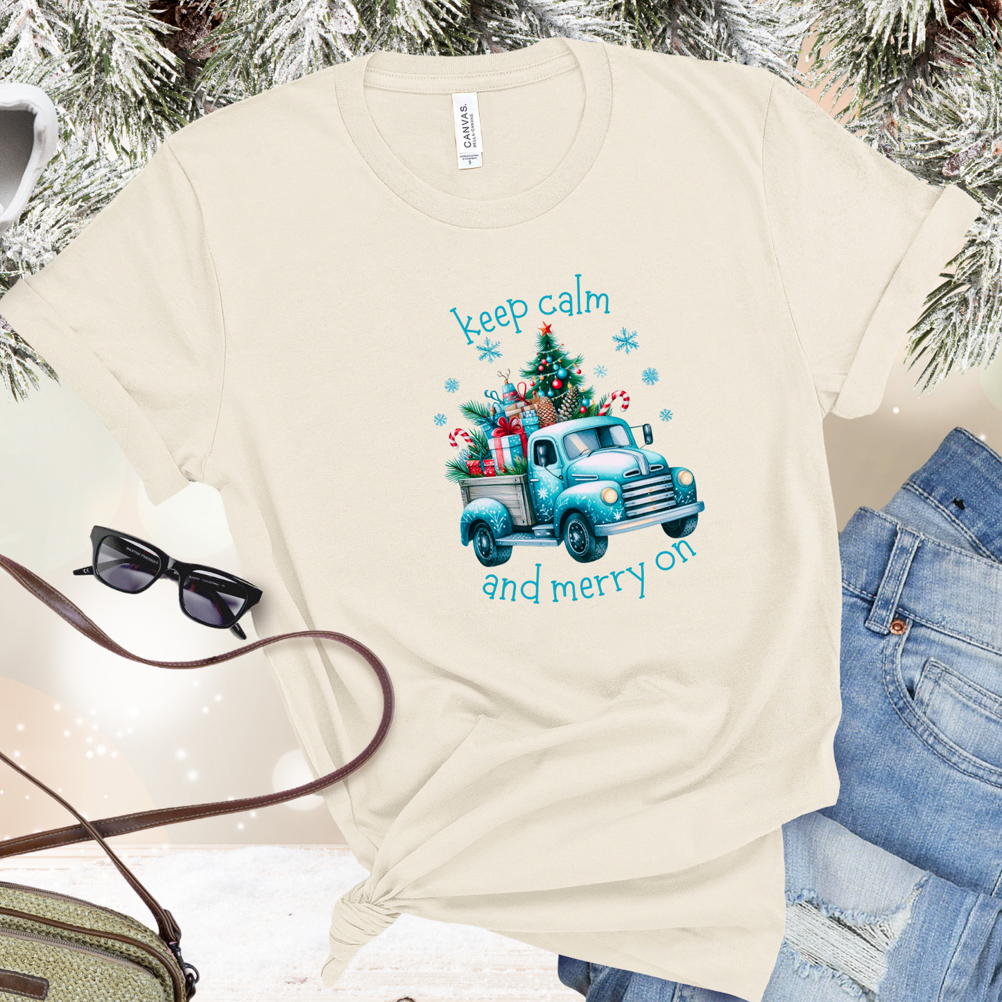 Keep Calm And Merry On T-Shirt
