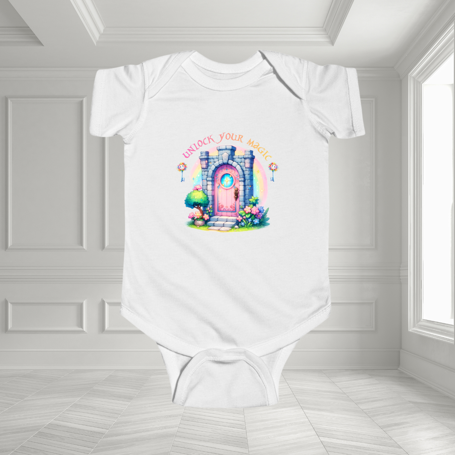 Unlock Your Magic Infant Short Sleeve Onesie