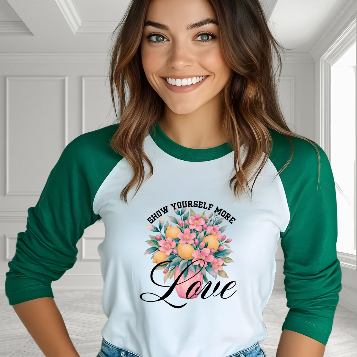 Show Yourself More Love Baseball Tee