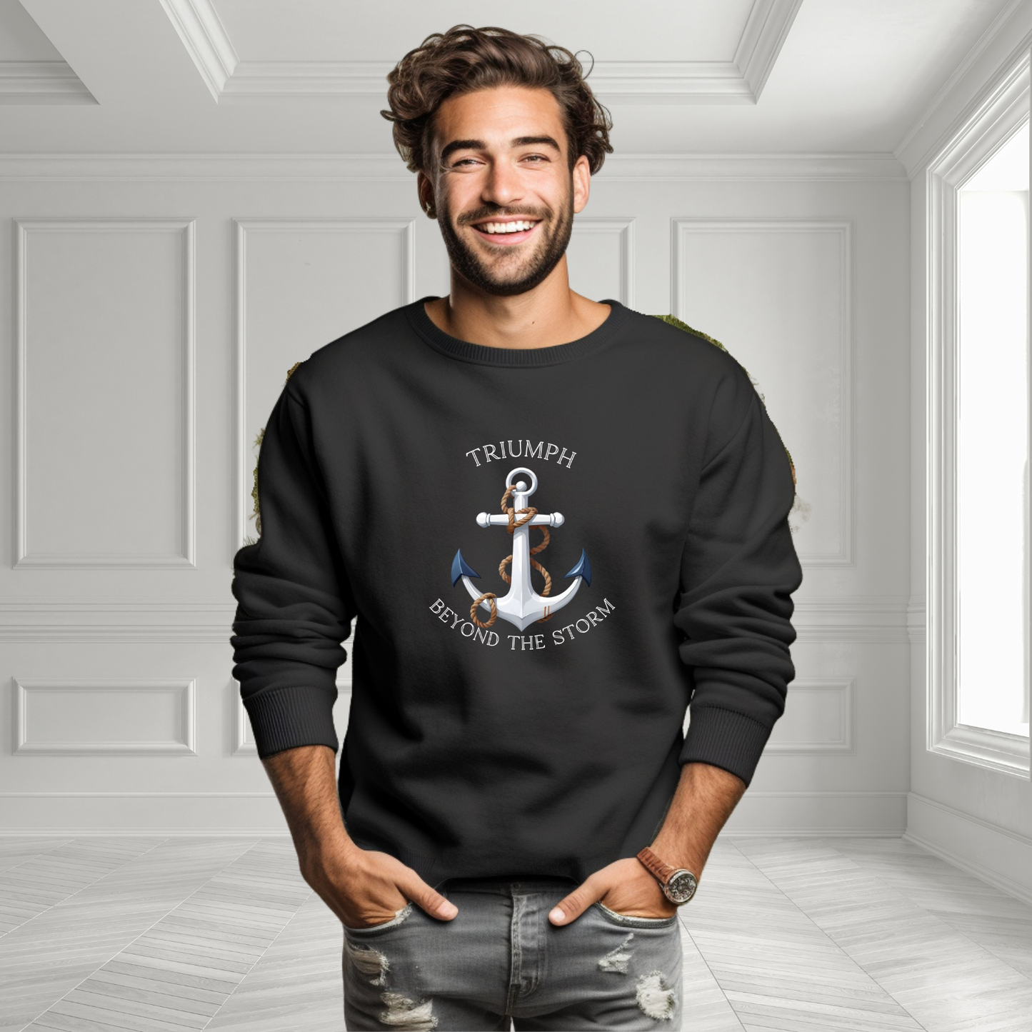 Triumph Beyond The Storm Crewneck Sweatshirt
