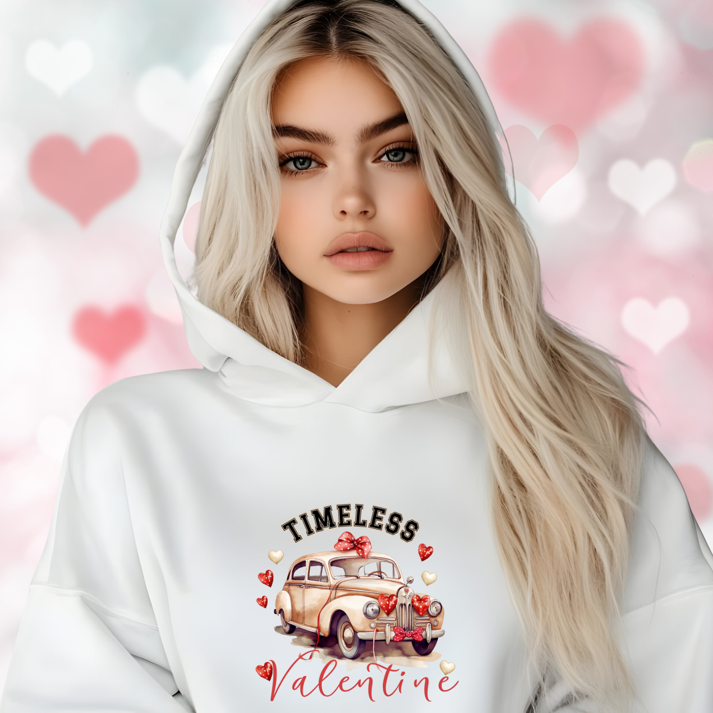 Timeless Valentine Crop Hoodie