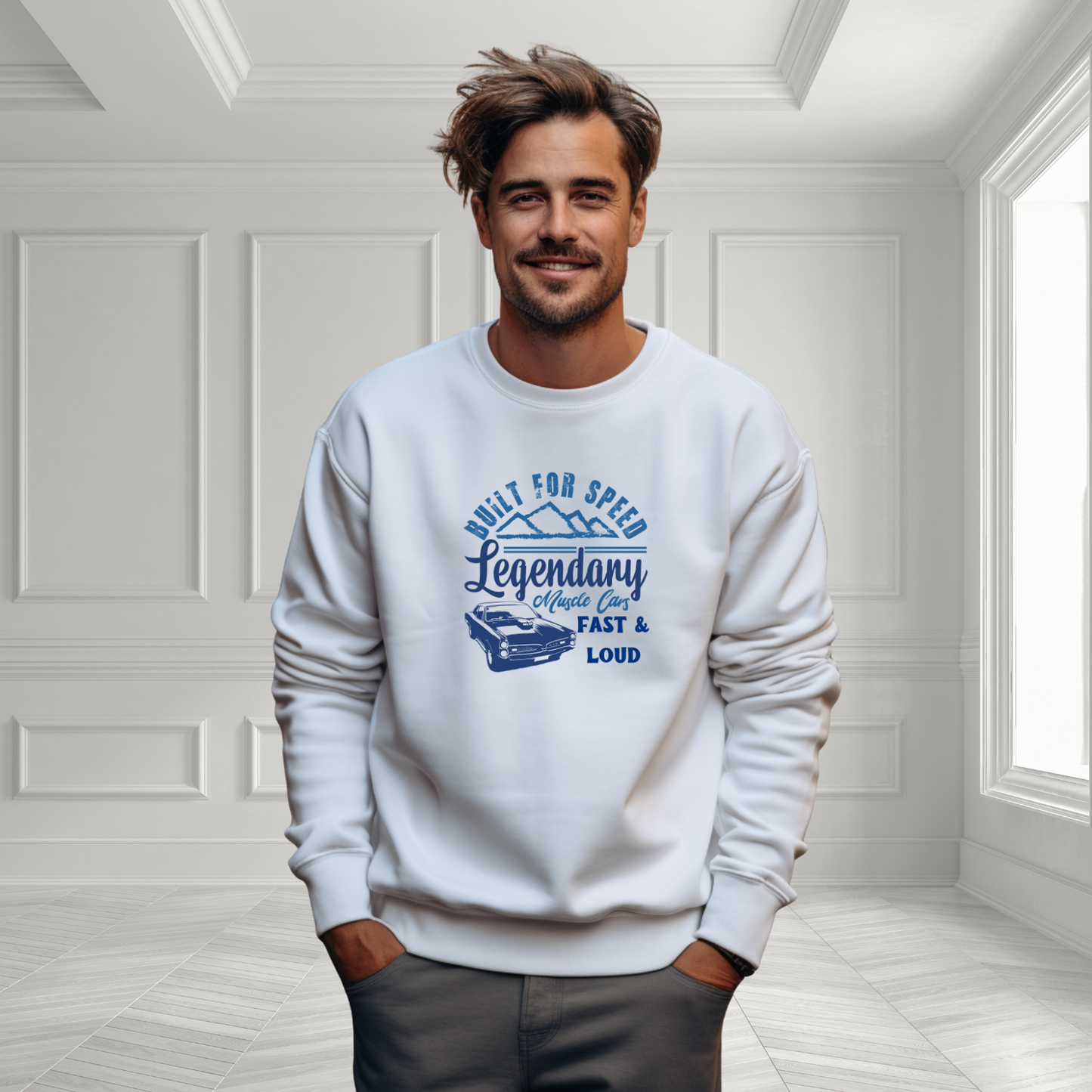 Legendary Muscle Car Crewneck Sweatshirt