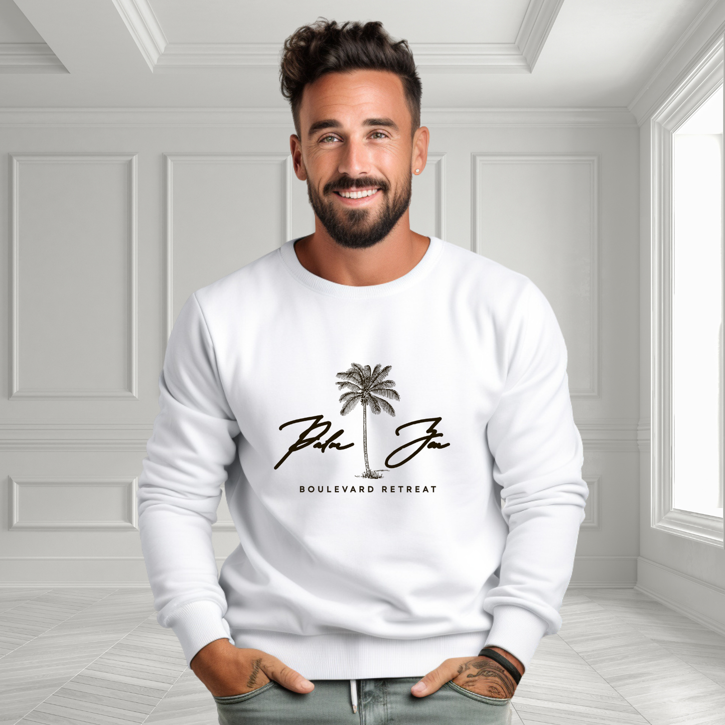 Palm Zen Crewneck Sweatshirt