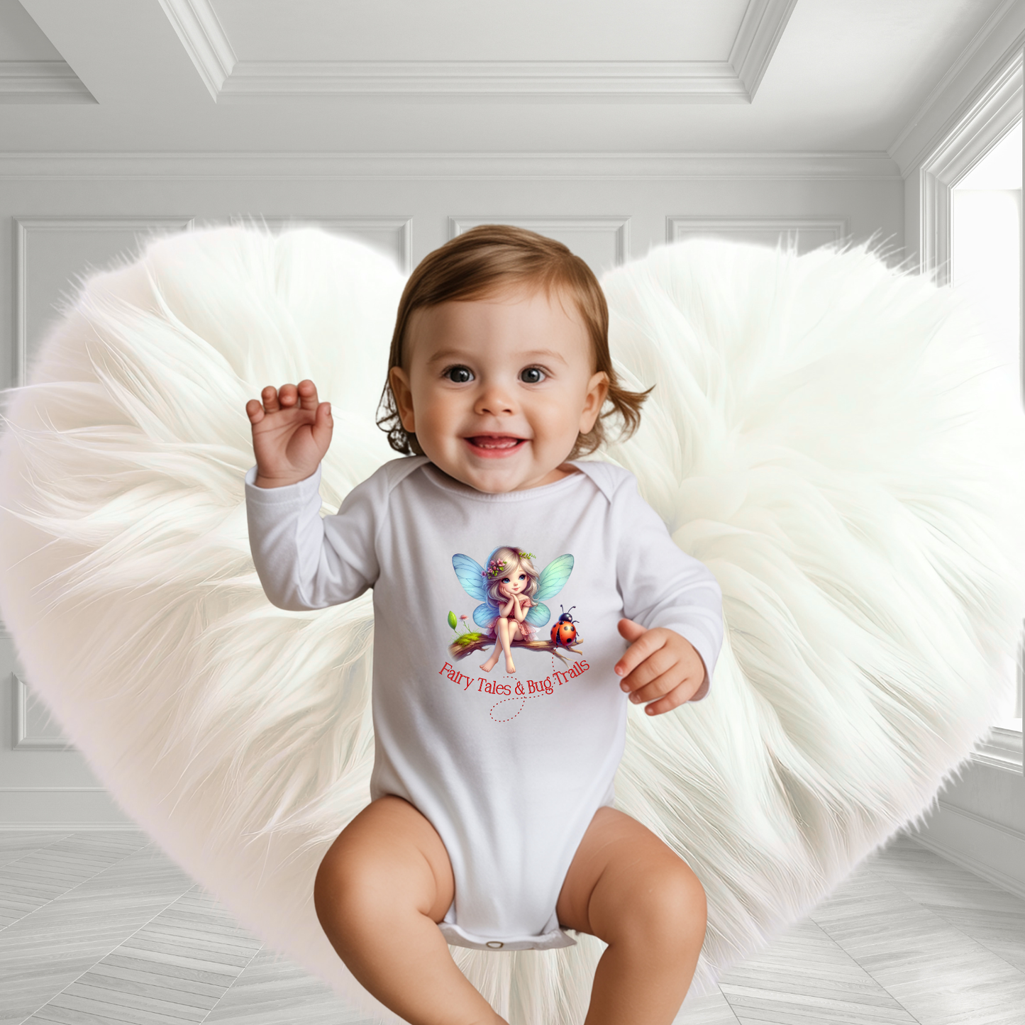 Fairy Tales & Bug Trails Infant Long Sleeve Onesie