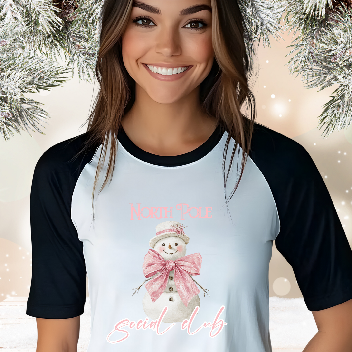 North Pole Social Club Baseball Tee