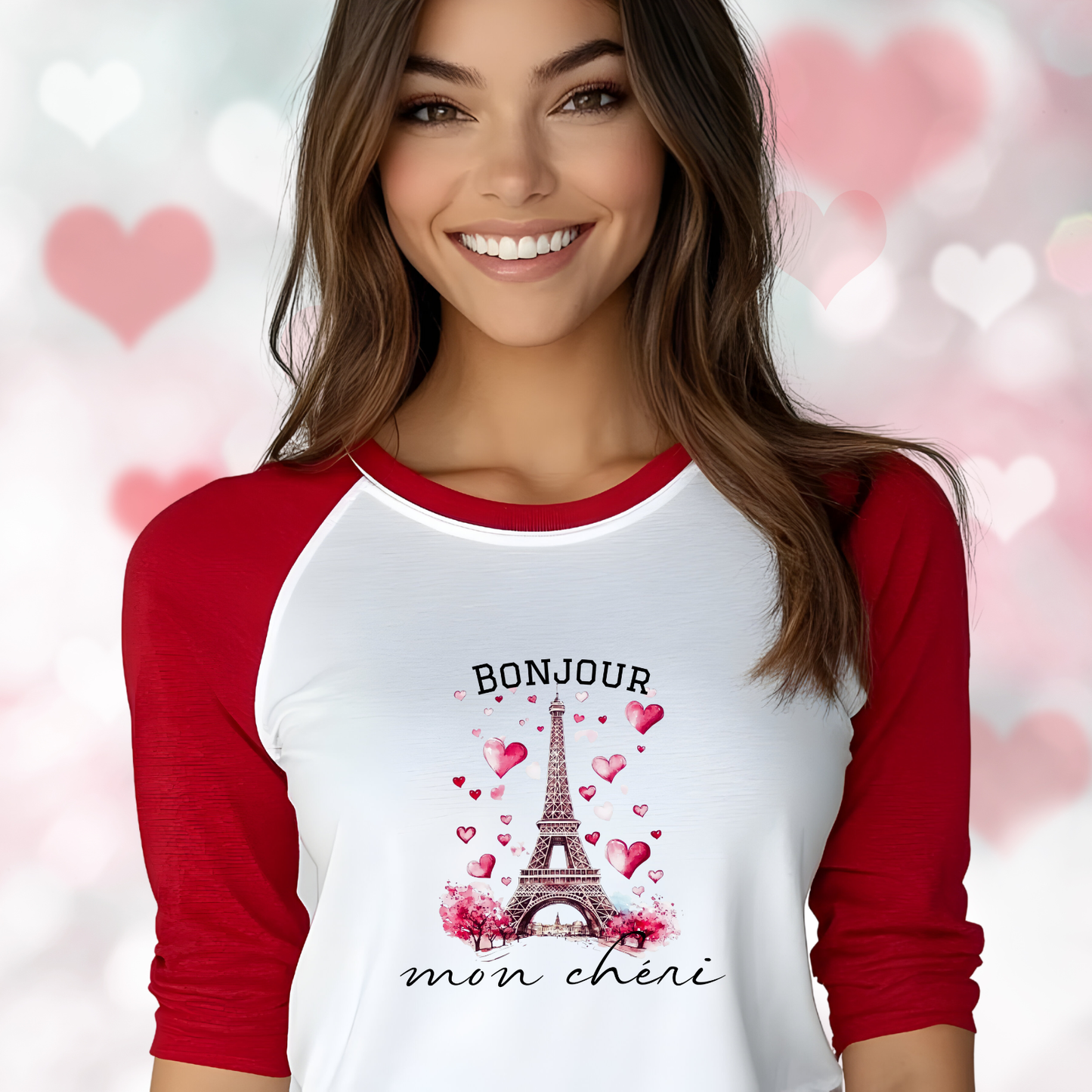 Bonjour Mon Chéri Baseball Tee