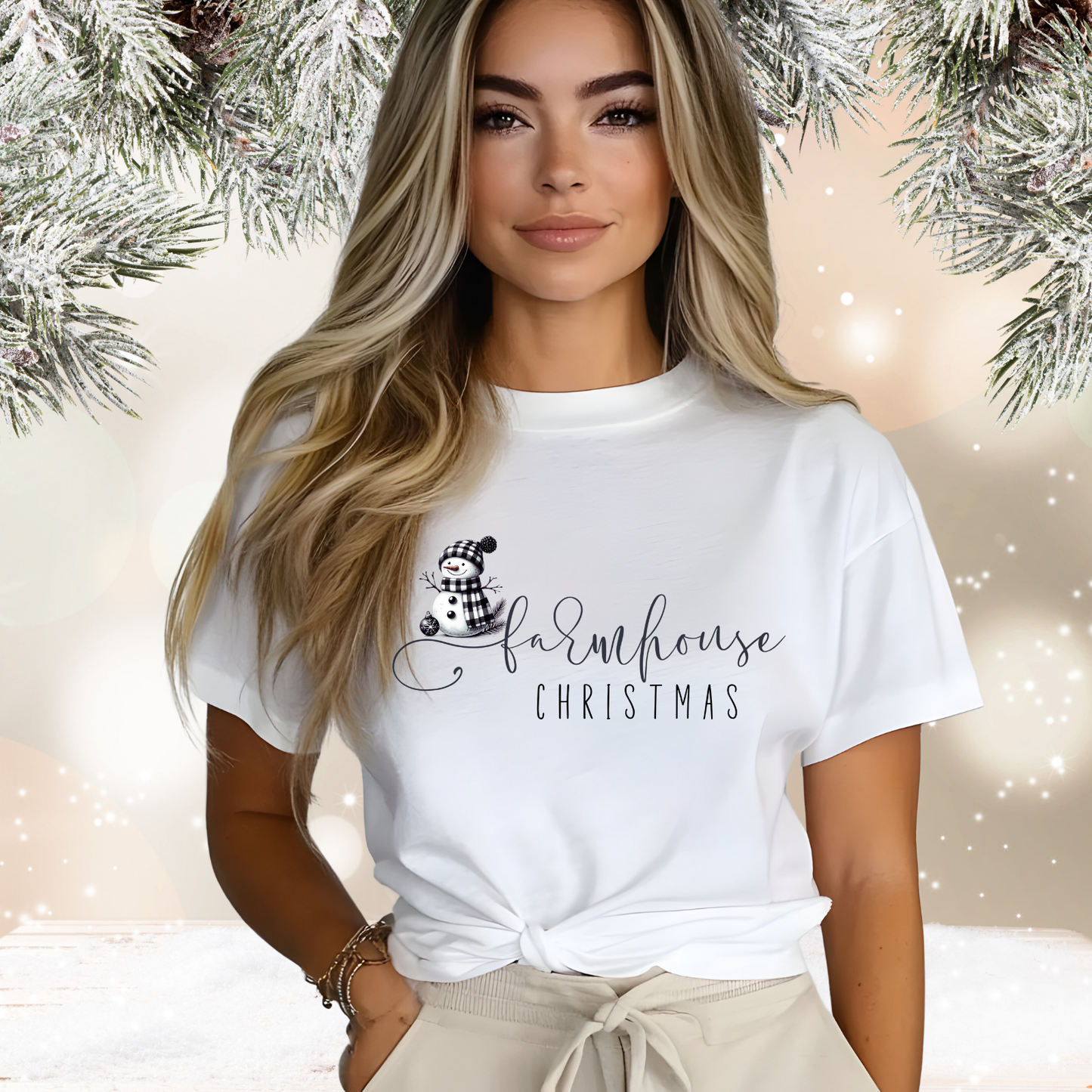 Farmhouse Christmas T‑Shirt
