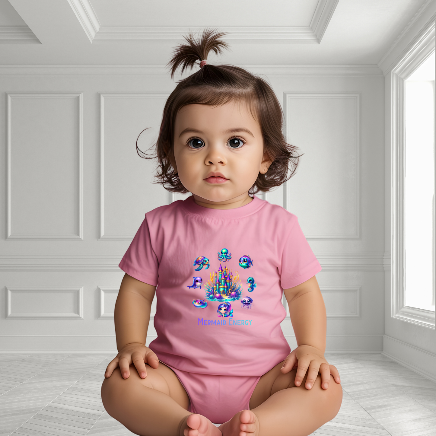 Mermaid Energy Infant Short Sleeve Onesie