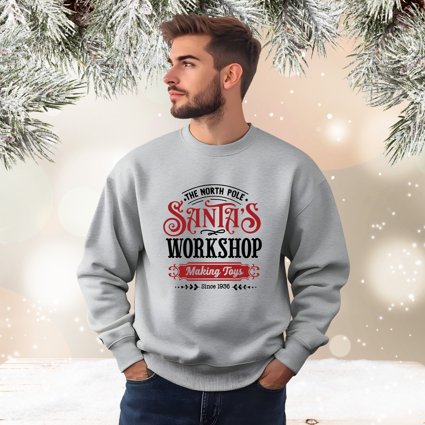 Santa's Workshop Crewneck Sweatshirt