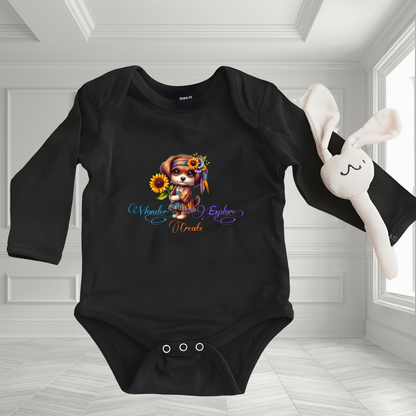 Wonder, Explore, Create Infant Long Sleeve Onesie