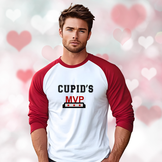 Cupid's MVP Baseball Tee