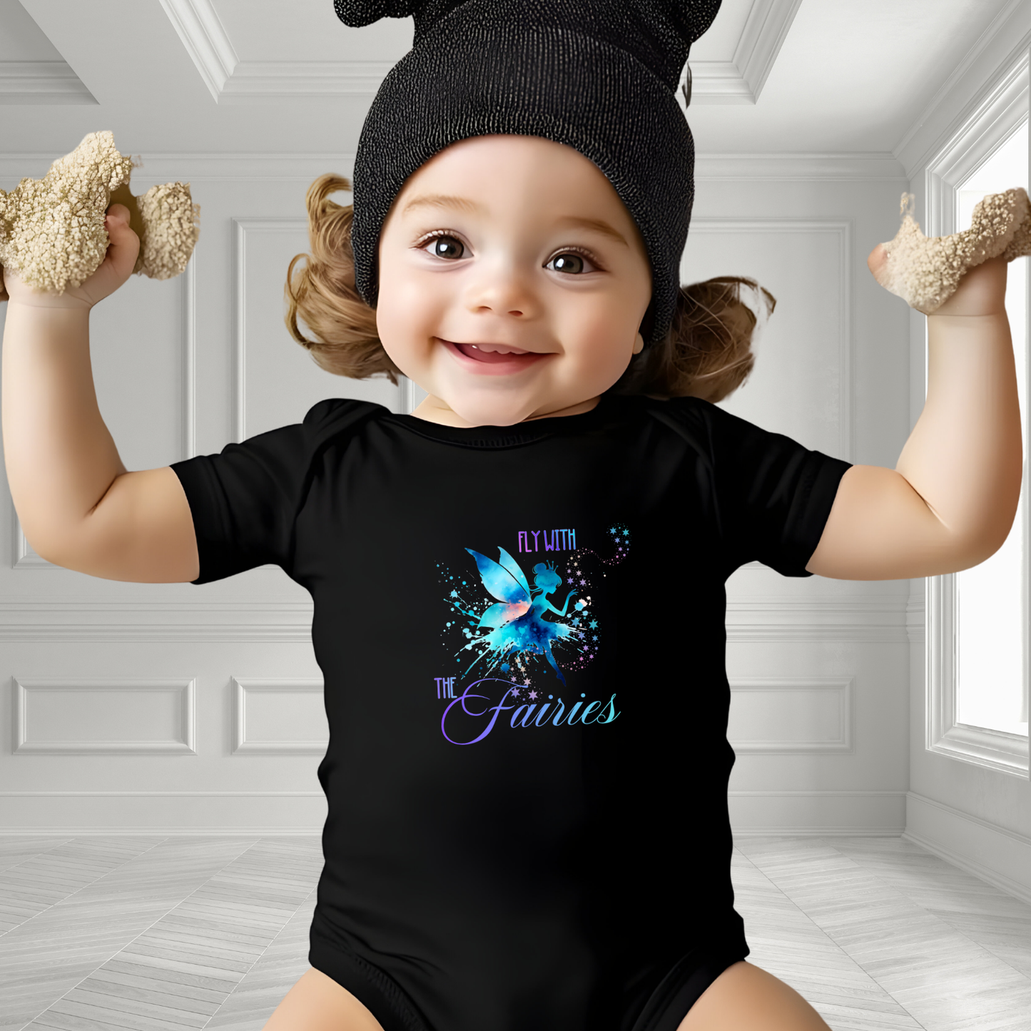 Fly With The Fairies Infant Short Sleeve Onesie