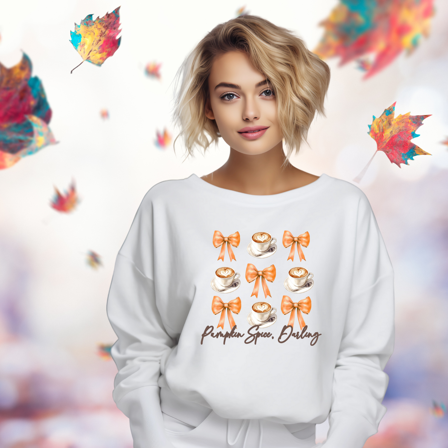 Pumpkin Spice, Darling Crewneck Sweatshirt