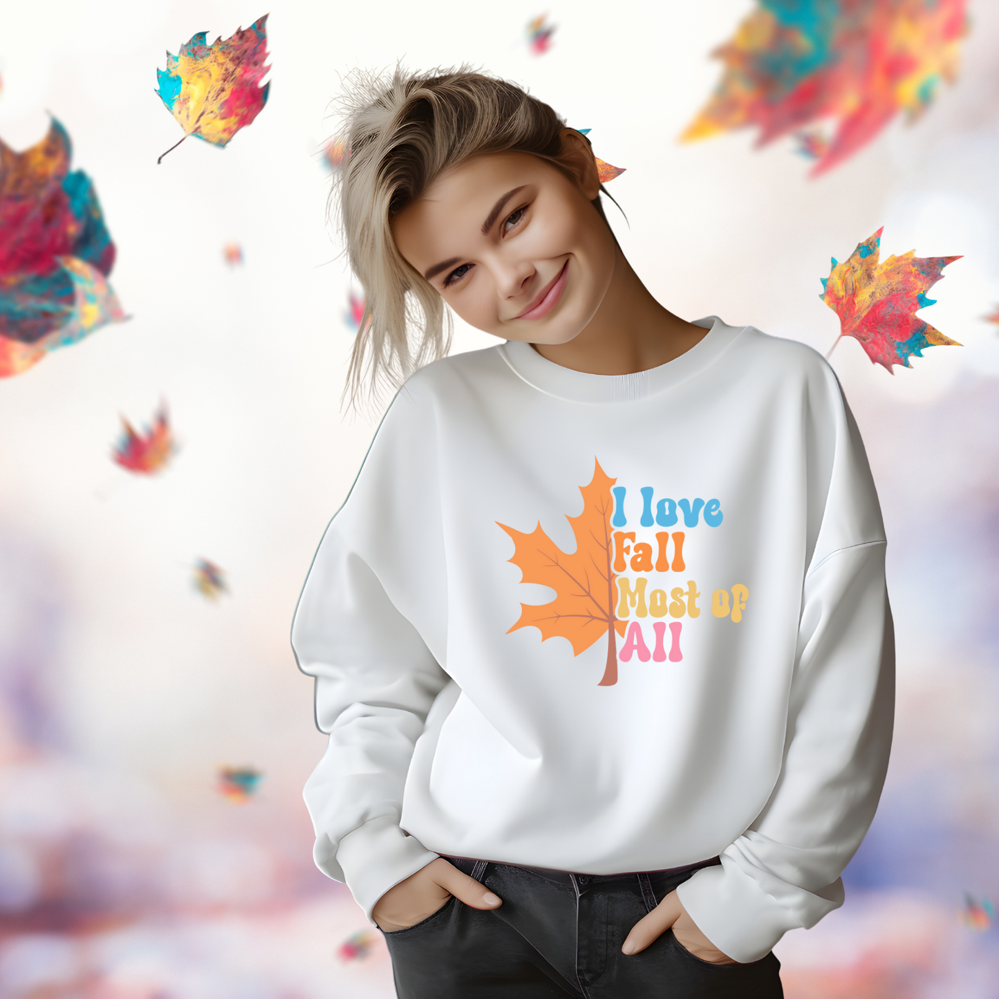 I Love Fall Crewneck Sweatshirt