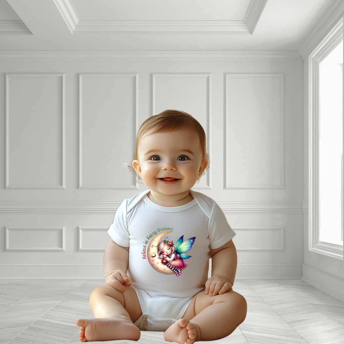 Believe In Fairy Dreams Infant Short Sleeve Onesie