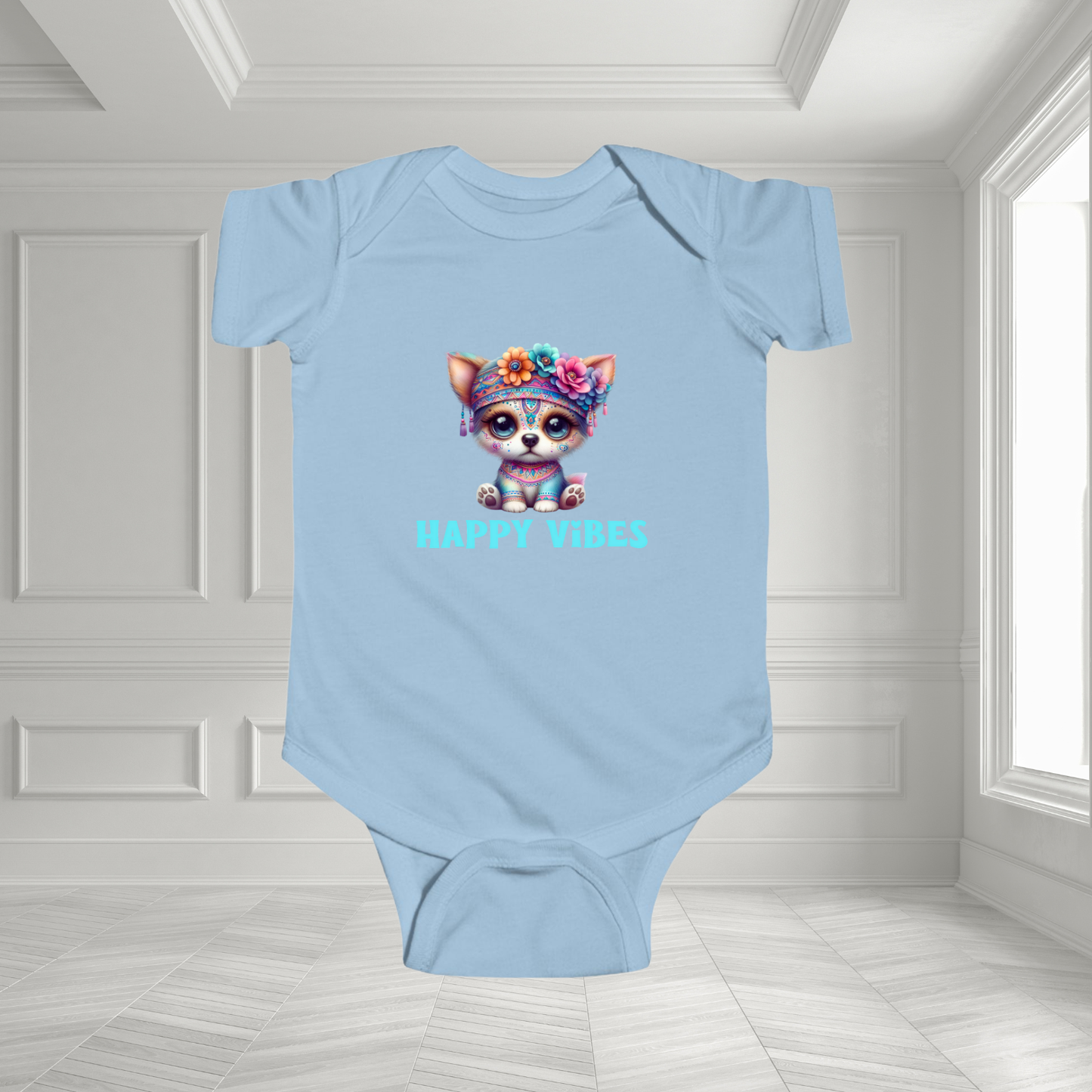 Happy Vibes Infant Short Sleeve Onesie