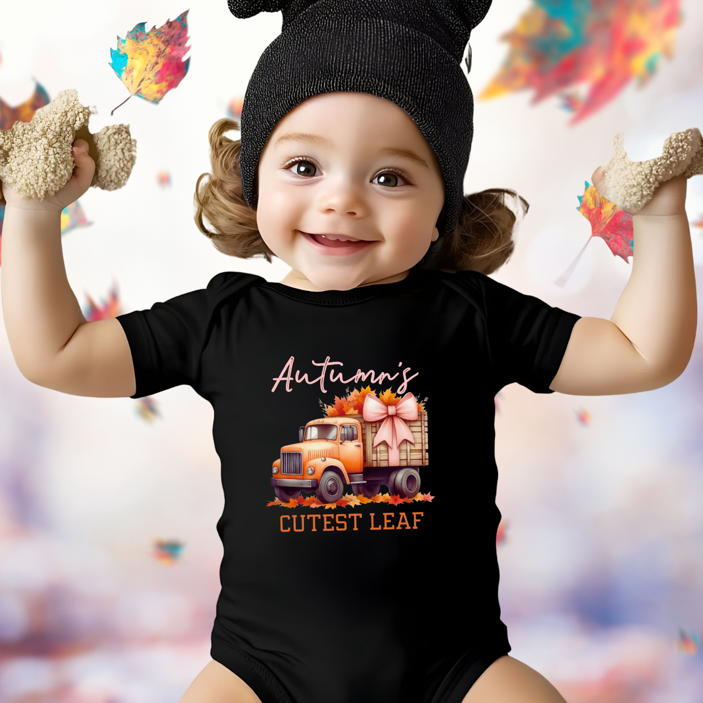Autumn’s Cutest Leaf Infant Short Sleeve Onesie