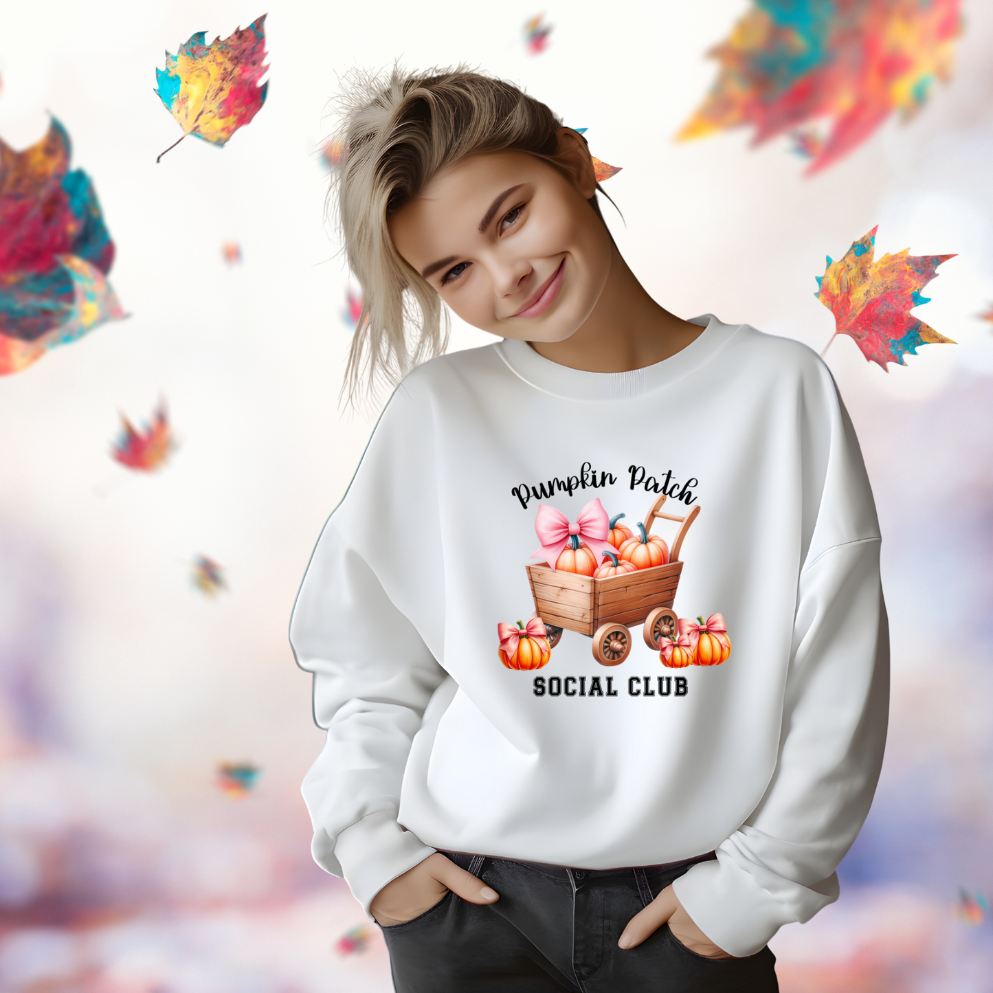 Pumpkin Patch Social Club Crewneck Sweatshirt