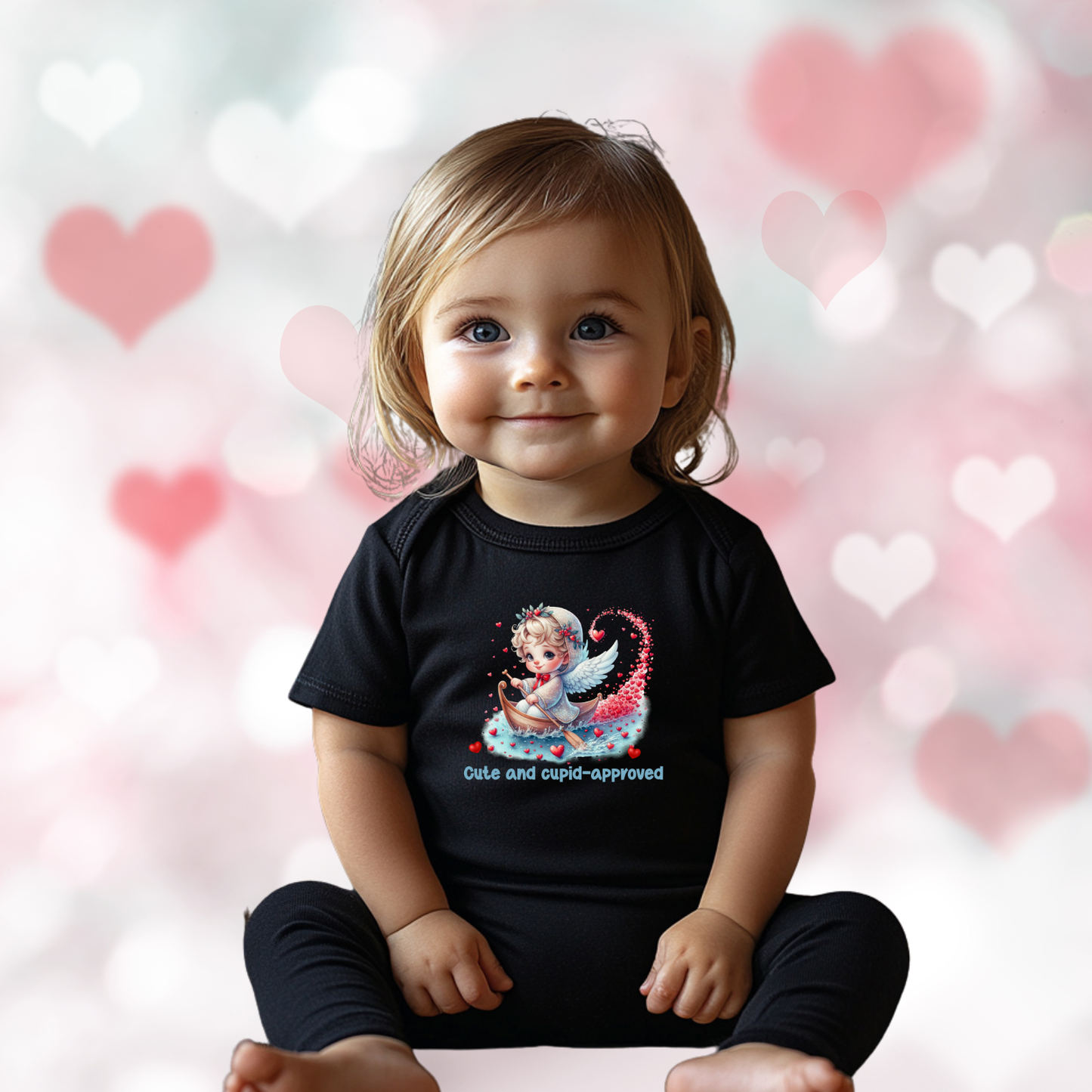 Cute And Cupid Approved Infant Short Sleeve Onesie
