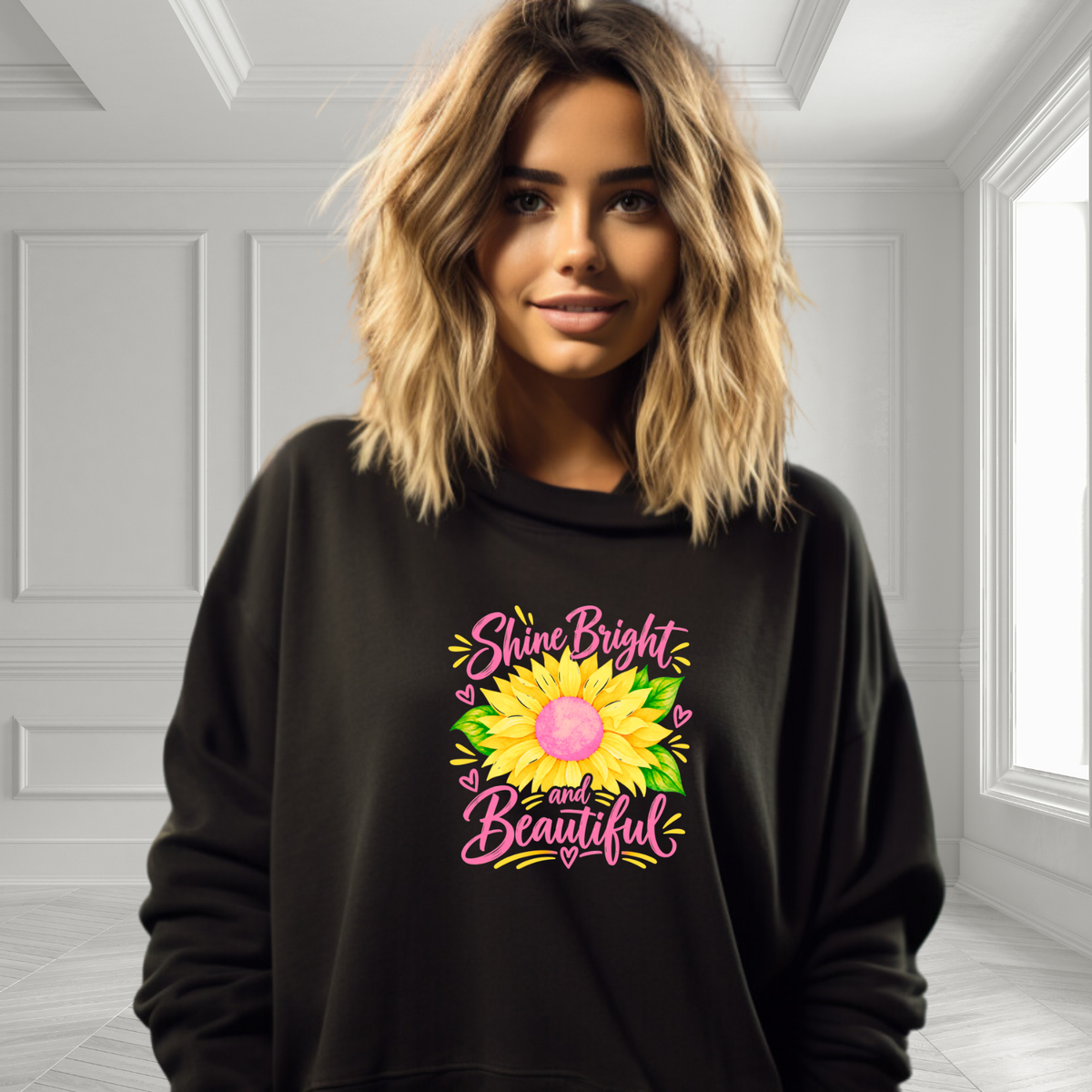 Shine Bright And Beautiful Crewneck Sweatshirt