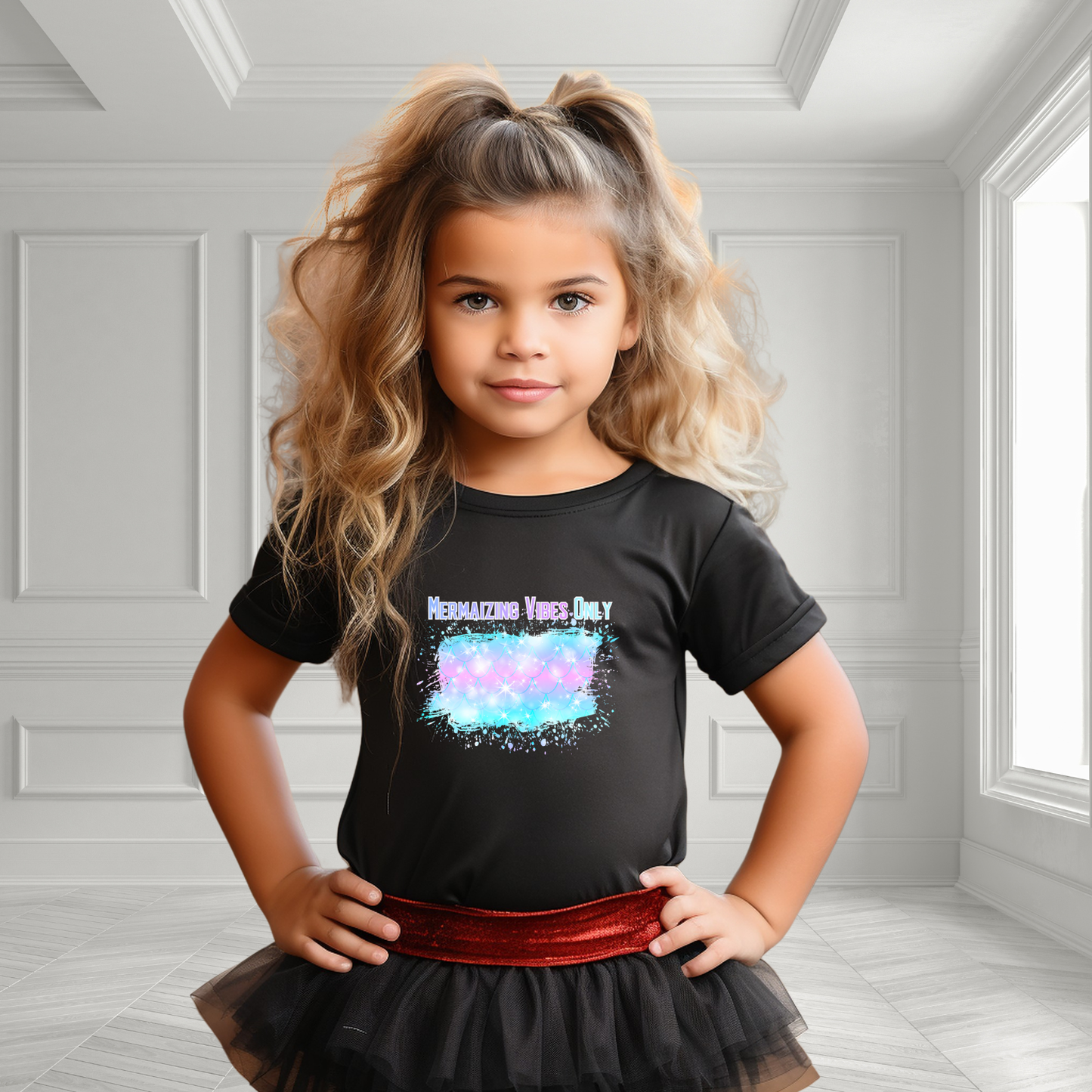 Mermaizing Vibes Only Kid's T-Shirt
