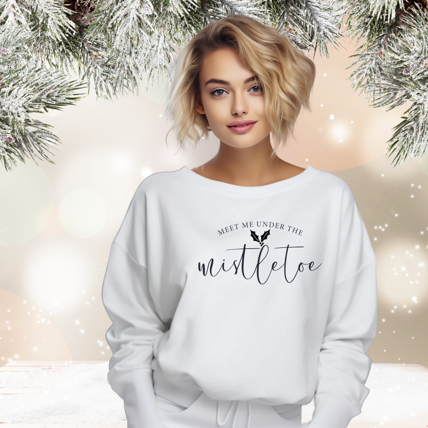 Meet Me Under the Mistletoe Crewneck Sweatshirt