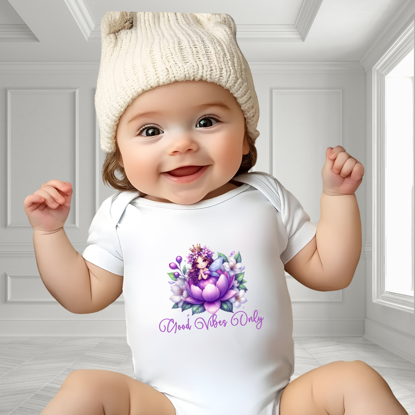 Good Vibes Only Infant Short Sleeve Onesie