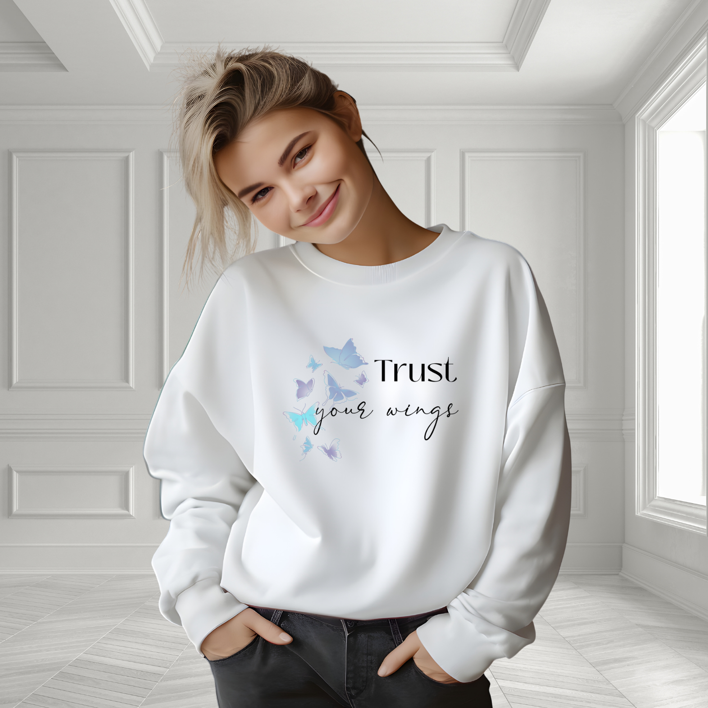 Trust Your Wings Crewneck Sweatshirt