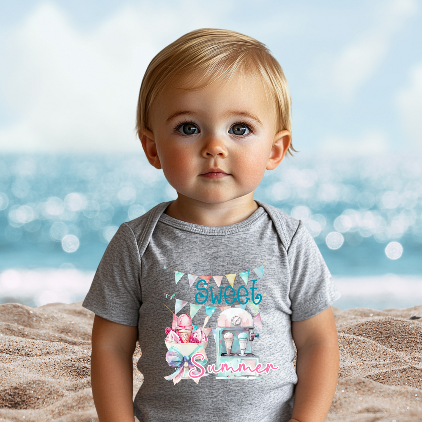 Sweet Summer Infant Short Sleeve Onesie