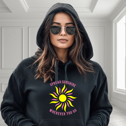Spread Sunshine Wherever You Go Pullover Hoodie