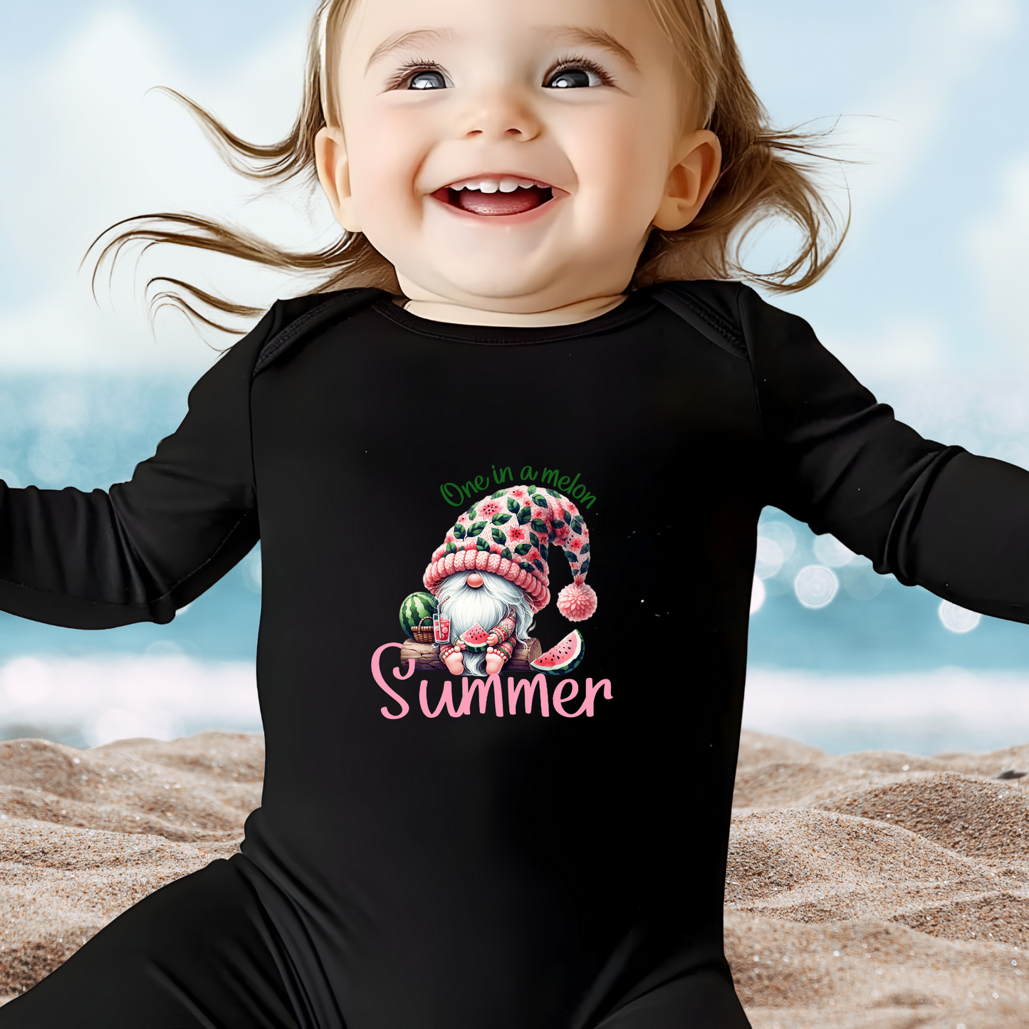 One In A Melon Summer Infant Long Sleeve Onesie