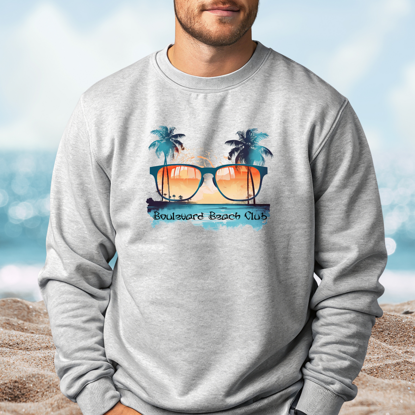 Boulevard Beach Club Crewneck Sweatshirt
