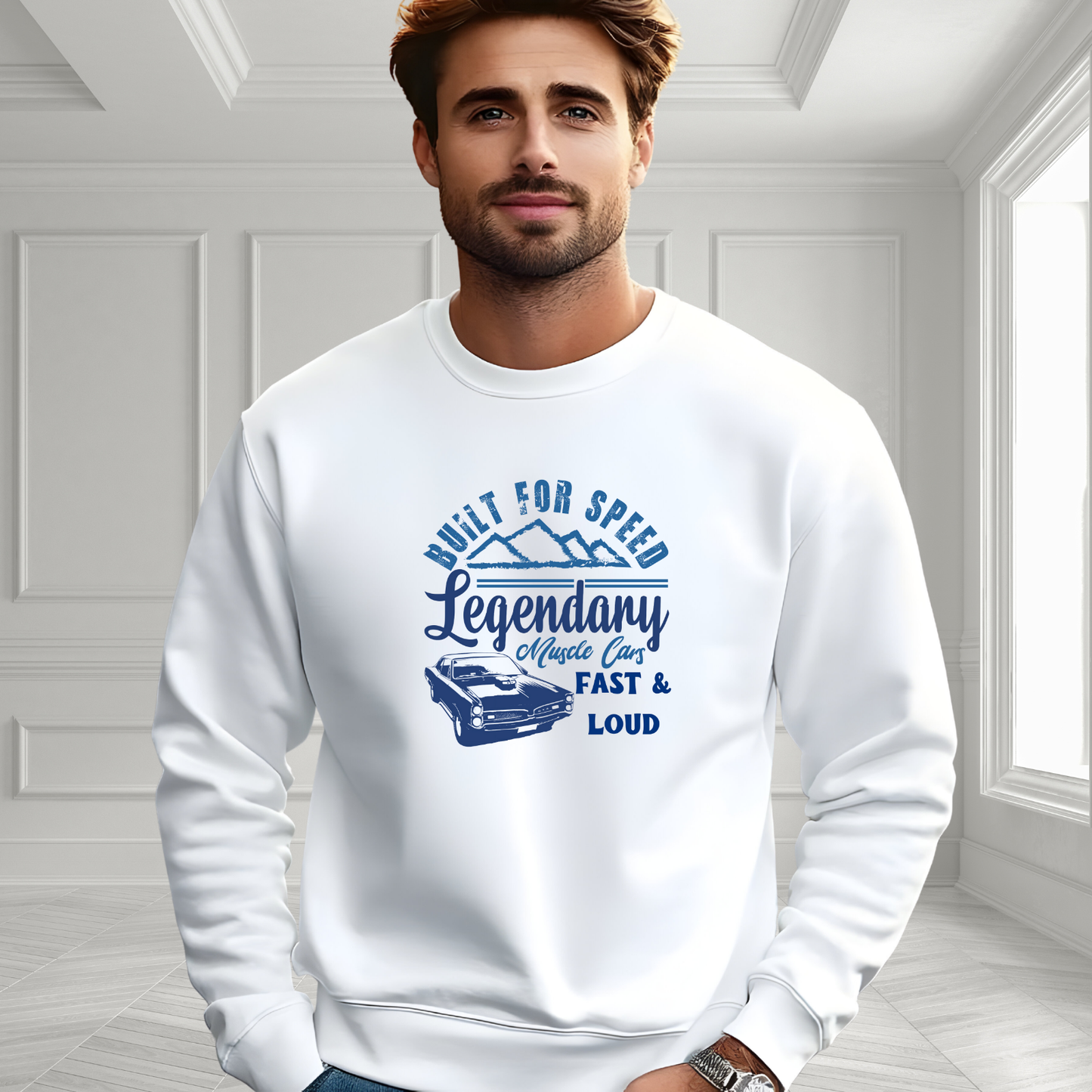 Legendary Muscle Car Crewneck Sweatshirt