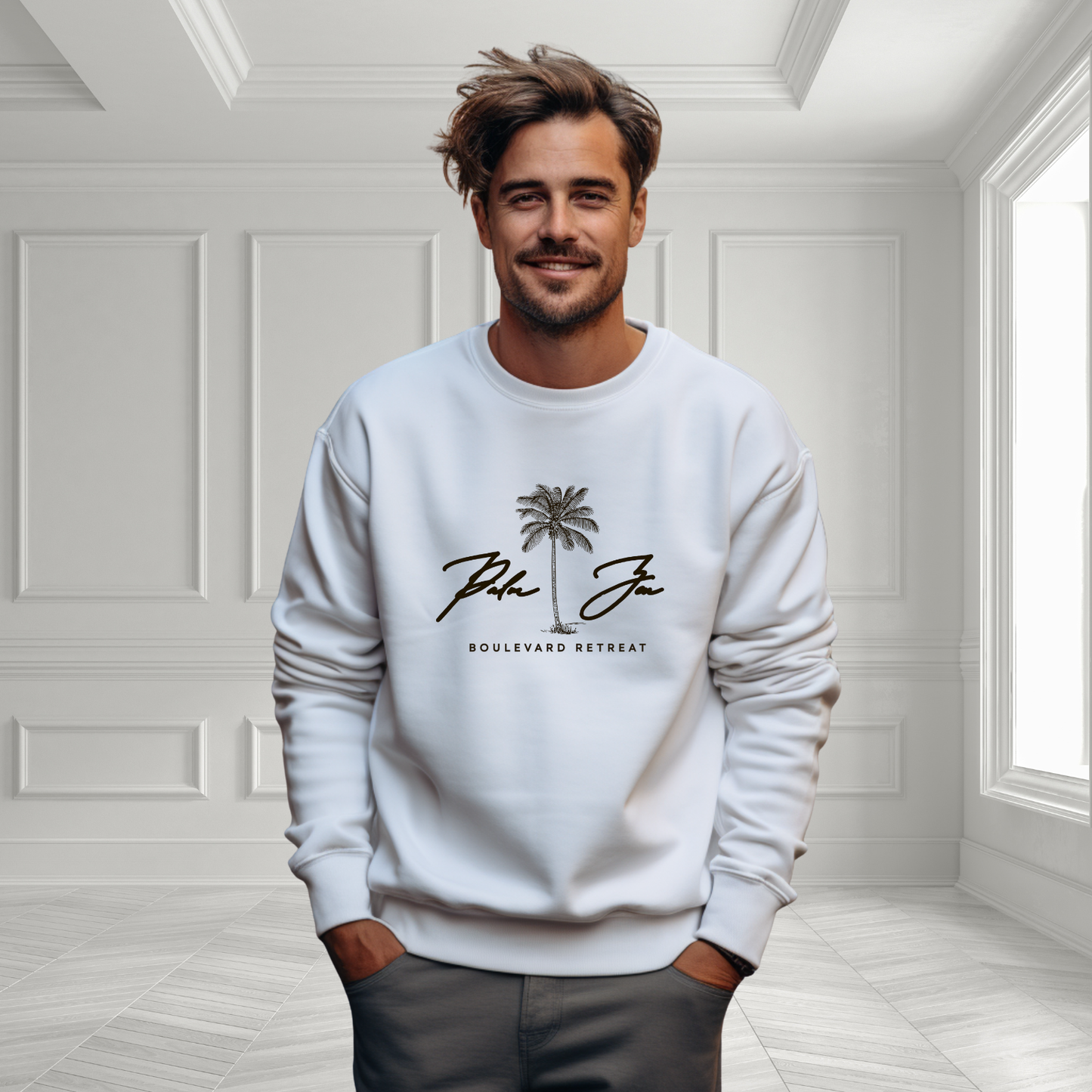 Palm Zen Crewneck Sweatshirt