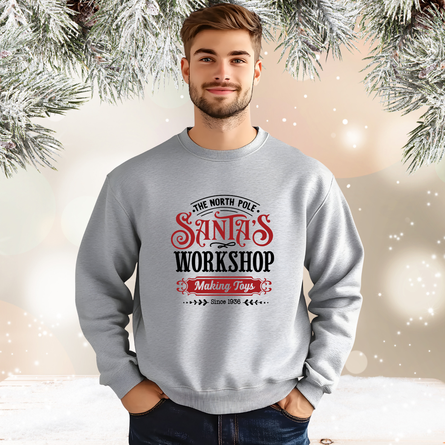 Santa's Workshop Crewneck Sweatshirt