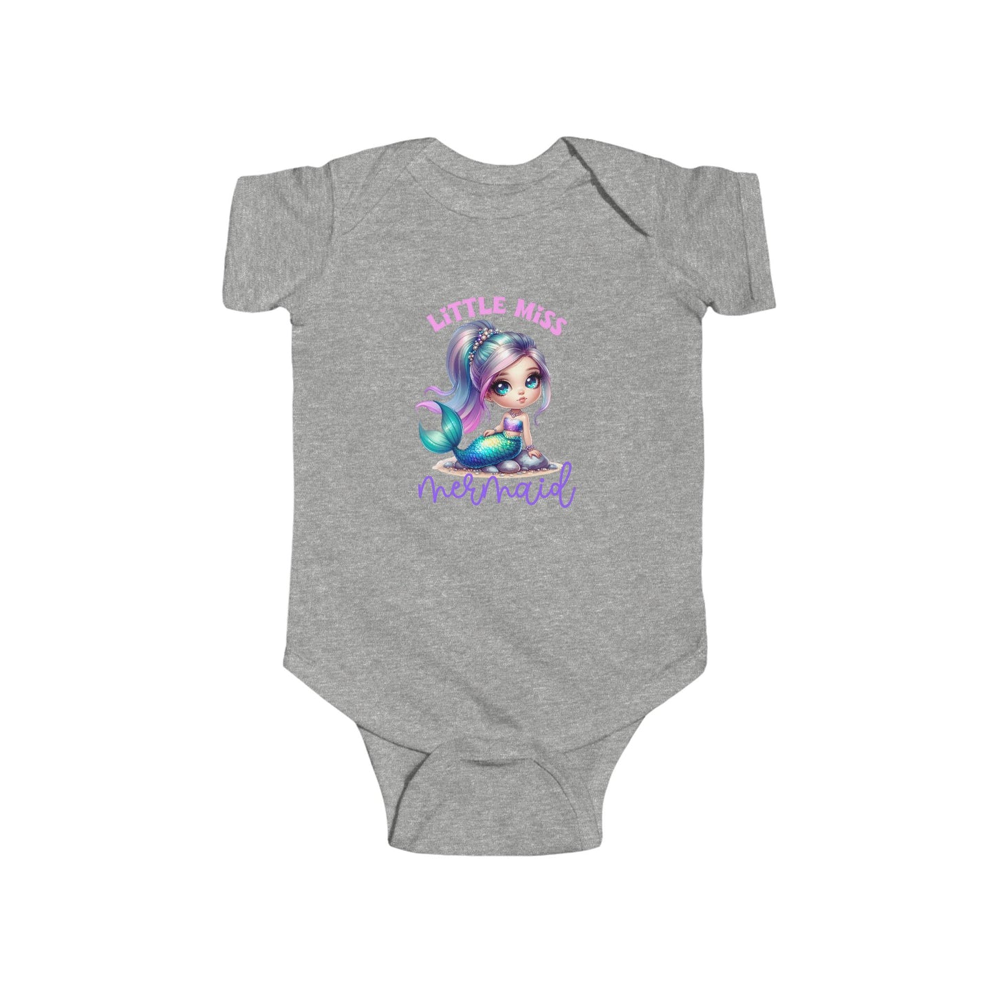 Little Miss Mermaid Infant Short Sleeve Onesie