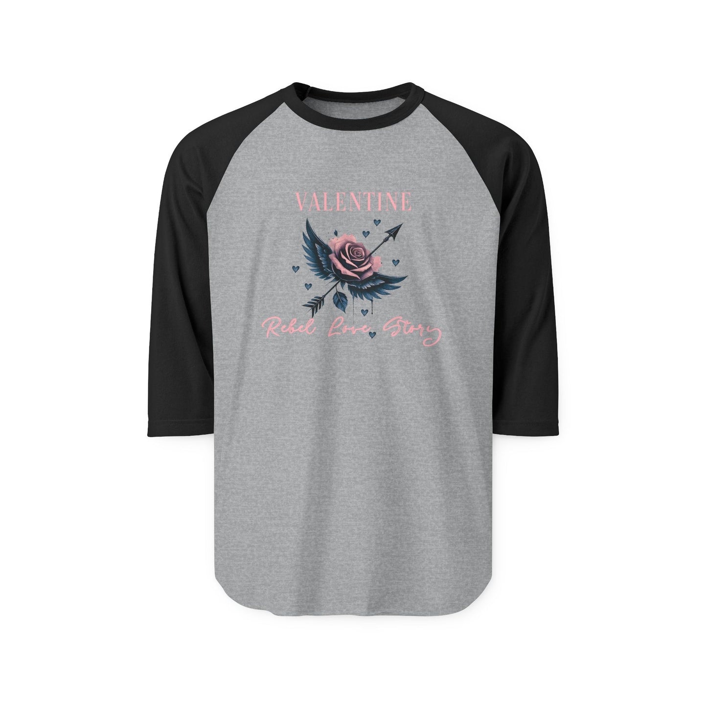 Valentine Rebel Love Baseball Tee