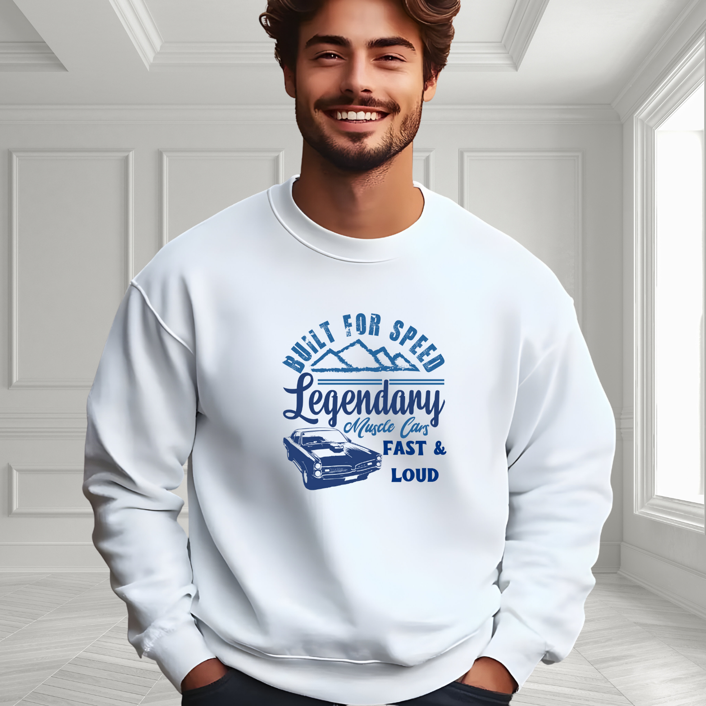 Legendary Muscle Car Crewneck Sweatshirt