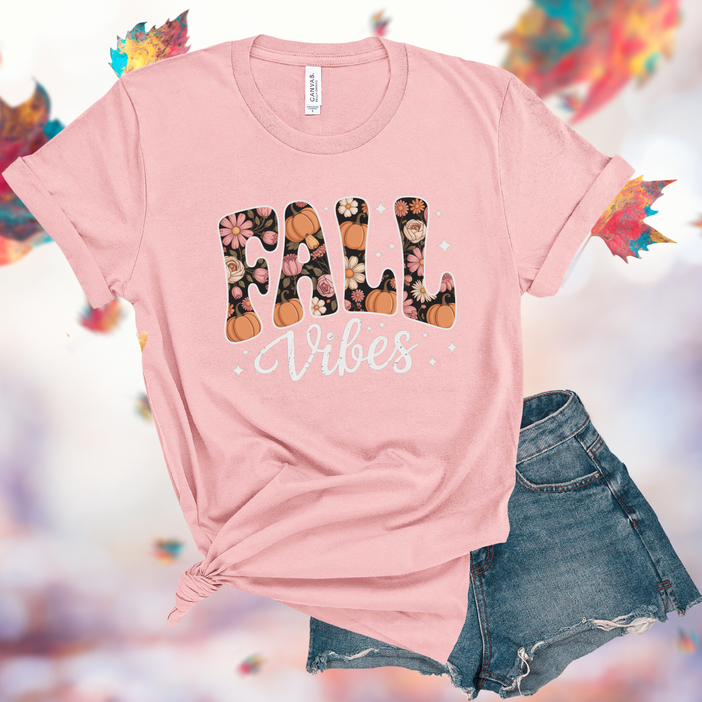 Fall Vibes Floral T-Shirt
